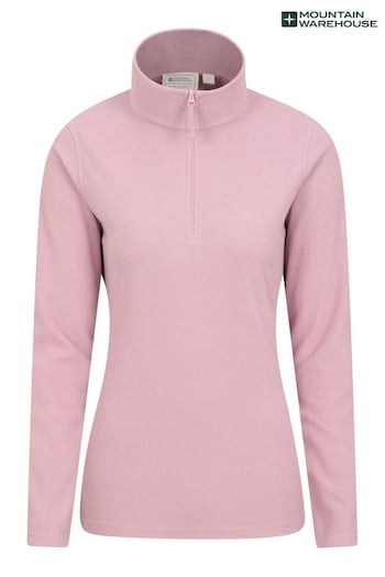 Mountain Warehouse Pink Camber Womens Half-Zip Fleece (Q41374) | £26