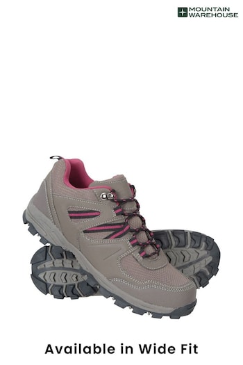 Mountain Warehouse Brown Wide FIt Mcleod Womens Walking Shoes (Q41376) | £40