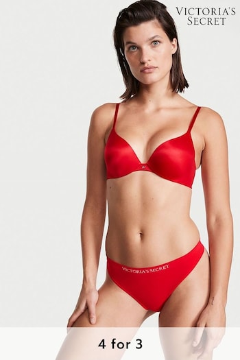 Victoria's Secret Lipstick Red Smooth Seamless Thong Knickers (Q41519) | £9