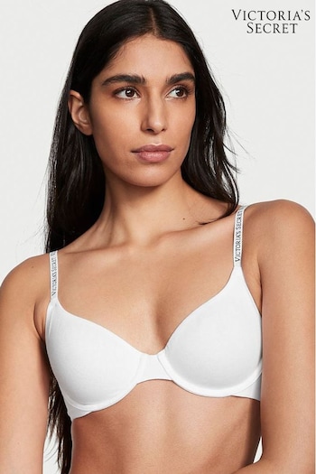 Victoria's Secret White Cotton Push Up Bra (Q41537) | £35