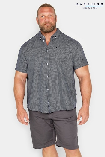 BadRhino Big & Tall Blue Short Sleeve Shirt (Q41619) | £28