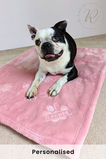 Personalised Pampered Pup Plush Blanket by Ruff (Q41862) | £35