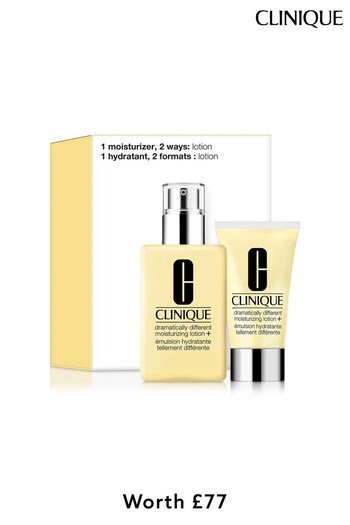 Clinique Dramatically Different Moisturizing Lotion+ Duo: Skincare Gift Set (worth £77) (Q41897) | £74