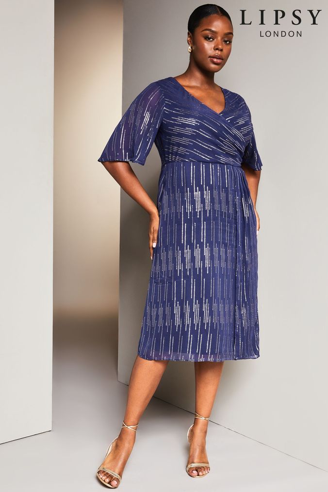 Blue 2025 wrap dress