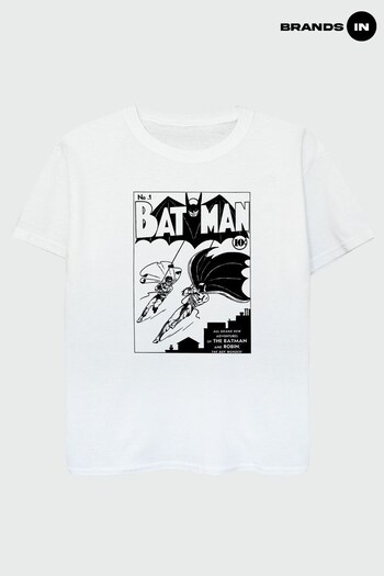Brands In White Batman No 1 Mono Boys White T-Shirt (Q41998) | £17