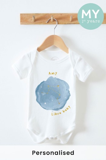 Personalised Libra Baby Bodysuit by My 1st Years (Q42065) | £15