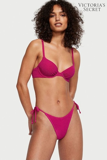 Victoria's Secret Forever Pink Brazilian Shimmer Bikini Bottom (Q42132) | £25