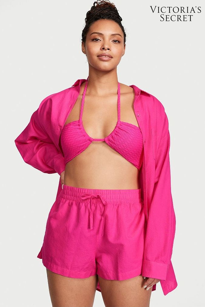 Pink shorts deals womens victoria secret