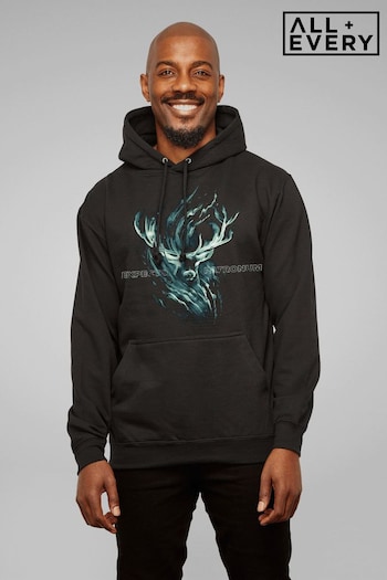 All + Every Black Harry Potter And The Prisoner Of Azkaban Deer Expecto Patronum Adult Hooded Sweatshirt (Q42171) | £40