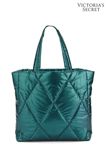 Victoria's Secret Teal Quilted Tote Bag (Q42218) | £49
