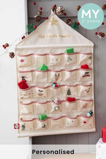 Personalised Woven Hanging Advent Calendar by My 1st Years (Q42231) | £42