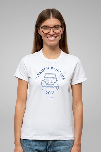All + Every White Citroen 2CV Fan Club France Women's T-Shirt (Q42350) | £11.50
