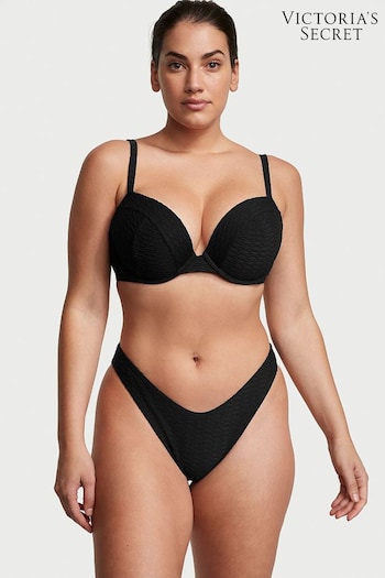 Victoria's Secret Black Fishnet Brazilian Bikini Bottom (Q42492) | £25
