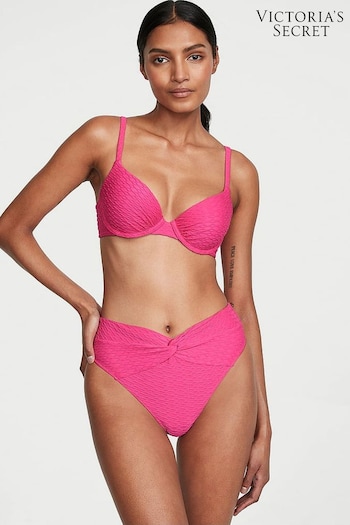 Victoria's Secret Forever Pink Fishnet Padded Swim Bikini Top (Q42510) | £35