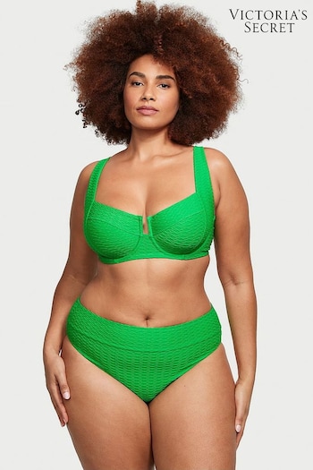 Victoria's Secret Green Fishnet Balcony Swim Bikini Top (Q42513) | £39
