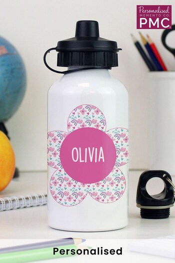 Personalised Flower Drinks Bottle by PMC (Q42548) | £12