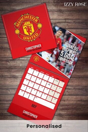 Personalised Manchester United 2024 Calendar by Izzy Rose (Q42551) | £17.99