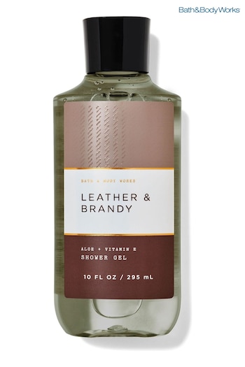 Bath & Body Works Leather and Brandy Shower Gel 10 fl oz / 295 mL (Q42574) | £16