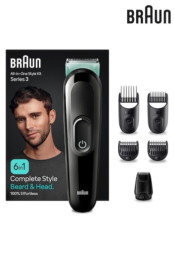 Braun AllInOne Style Kit Series 3 MGK3411, 6in1 Kit For Beard, Hair  More (Q42757) | £37.50