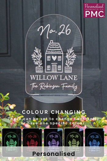 Personalised Home Outdoor Solar Light by PMC (Q42935) | £25