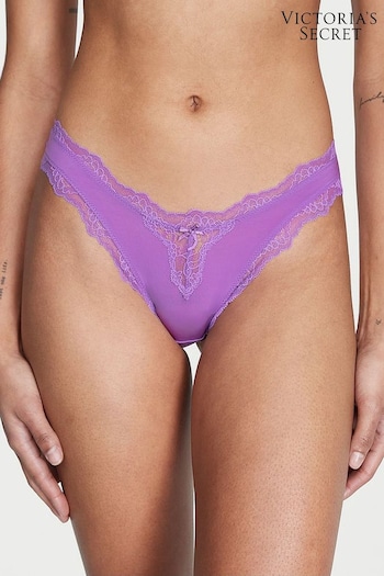Victoria's Secret Purple Tease Brazilian Knickers (Q43007) | £14