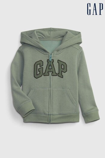 Gap Green Logo Zip Up Hoodie (Q43080) | £20