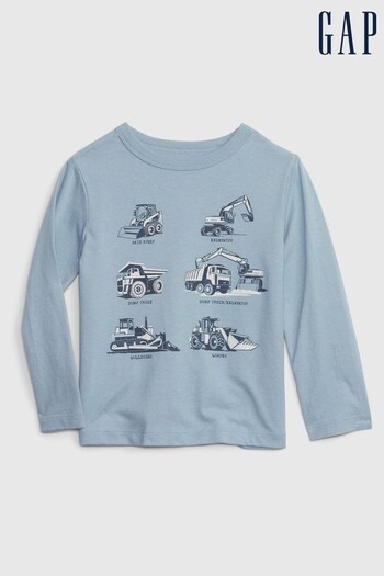 Gap Light Blue Organic Cotton Mix and Match Graphic T-Shirt (Q43081) | £8