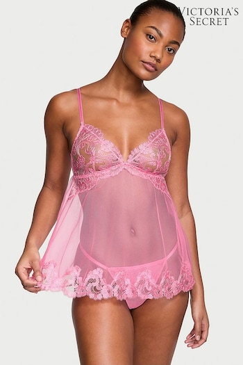 Victoria's Secret Tickled Pink Boho Floral Babydoll (Q43138) | £69