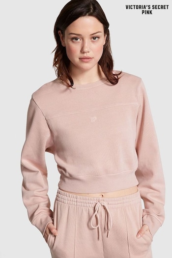 Victoria's Secret PINK Wanna Be Pink Fleece Crewneck Sweatshirt (Q43144) | £39