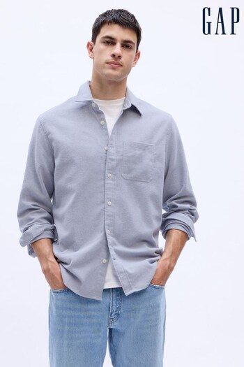 Gap Blue/White Long Sleeve Shirt in Standard Fit (Q43221) | £40