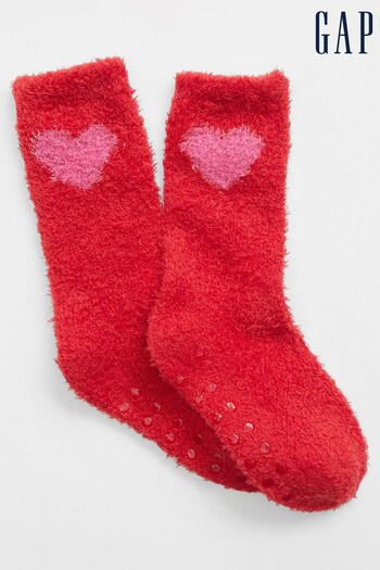 Gap Red Heart Fluffy Socks (Q43329) | £3