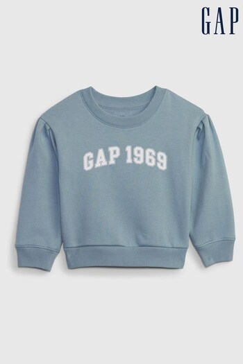 Gap Blue 1969 Arch Logo Long Sleeve Crew Neck Sweatshirt (Q43394) | £15