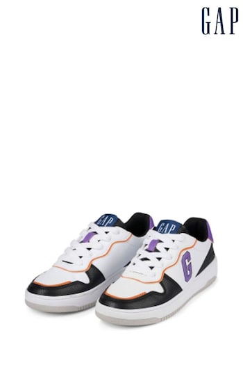 Gap White, Purple and Black Boston Low Top Trainers (Q43482) | £65