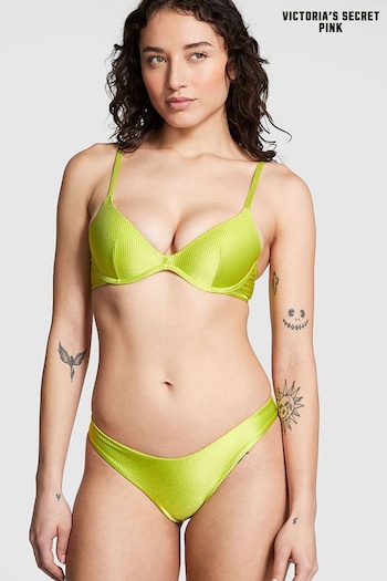 Victoria's Secret PINK Limelight Green Padded Bikini Top (Q43520) | £26