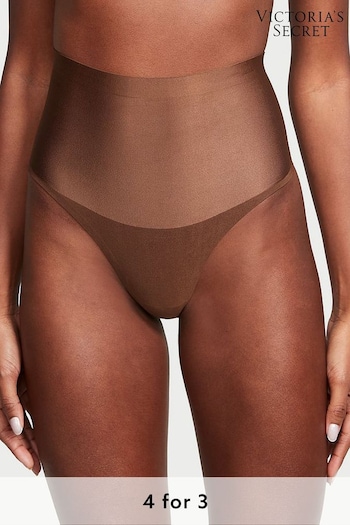 Victoria's Secret Ganache Brown Smooth Thong Shaping Knickers (Q43529) | £20