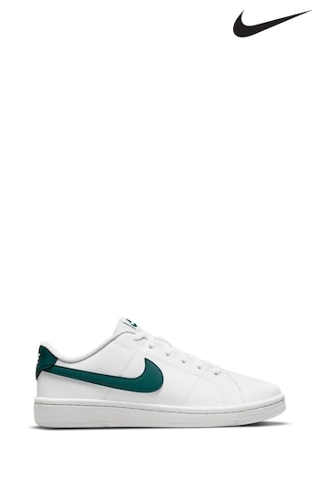 Nike White/Black Court Royale Low Trainers (Q43607) | £65