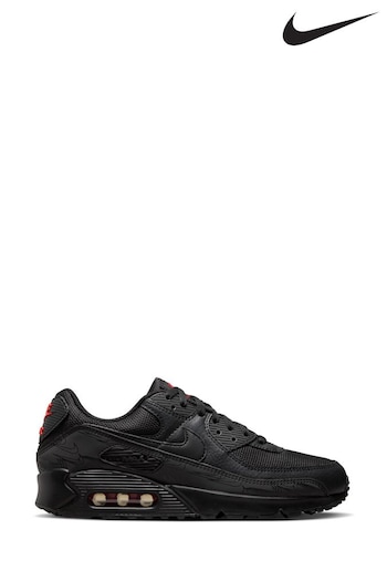 Nike winter Black/Grey Air Max 90 Trainers (Q43722) | £145