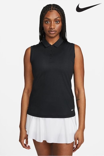 Nike Black Dri-FIT Victory Golf Polo Camisa Shirt (Q43768) | £40