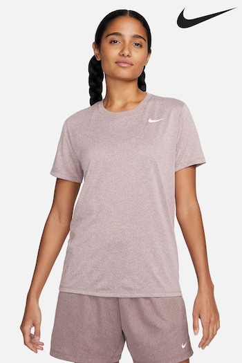Nike Patchwork Mauve Dri Fit T-Shirt (Q43807) | £28