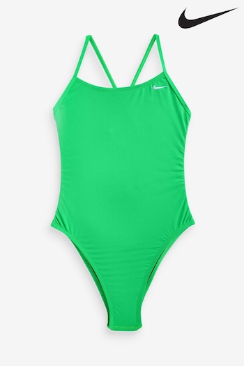 Nike Green Hydrastrong Solid Swim Swimsuit (Q43813) | £38