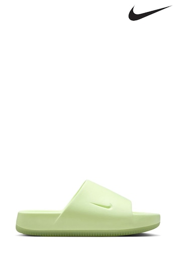 Nike yellow Lime Green Calm Sliders (Q43826) | £45