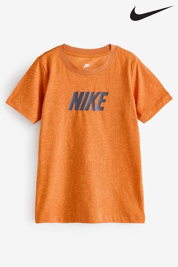 Nike Orange Monarch Logo T-Shirt (Q43951) | £23