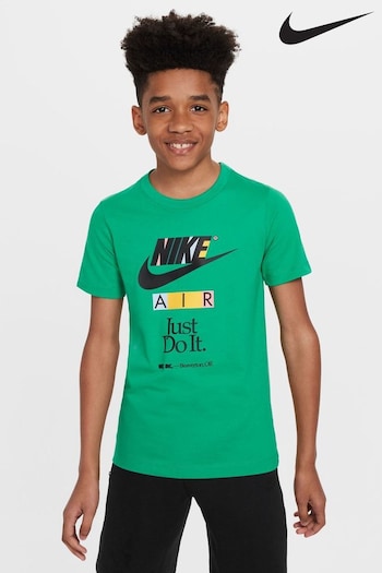 Nike Green Stacked Logo T-Shirt (Q43955) | £23