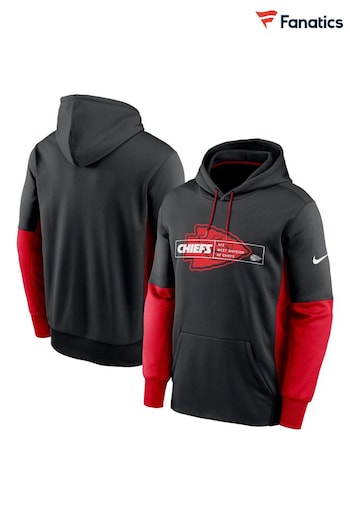 Fanatics Kansas City Chiefs Therma Black Colourblock Hoodie (Q44566) | £65