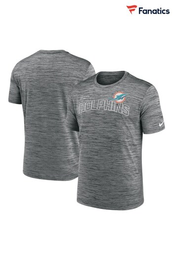 Fanatics Grey Miami Dolphins Velocity Arch T-Shirt (Q44577) | £30