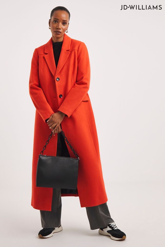 Long orange deals jacket