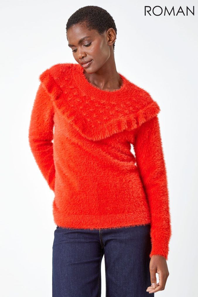 Womens fluffy deals jumpers
