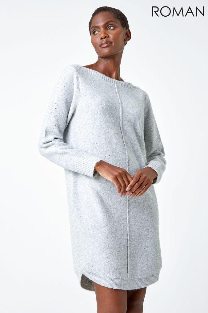 Buy Women s Jumper Dress Sequin Dresses Online Next UK