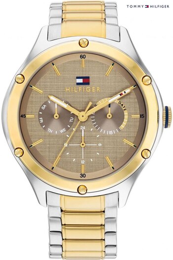 Tommy Hilfiger Ladies Gold Tone Lexi Plus Dress Watch (Q44917) | £179