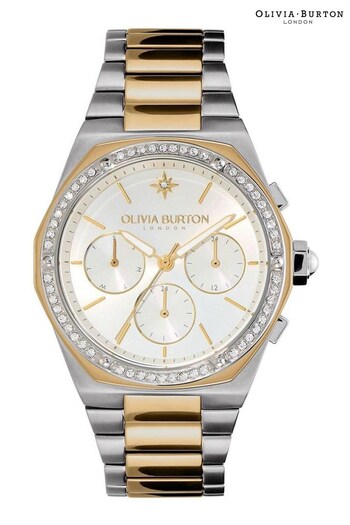 Olivia Burton Ladies Gold Tone Hexa Multifunction Watch (Q44923) | £189